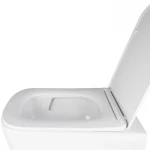 Готове рішення Qtap для ванної кімнати: підвісний унітаз Crow Ultra Quiet + комплект інсталяції Nest 4 в 1 (квадратна клавіша Chrome)