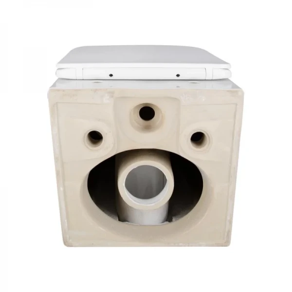 Готове рішення Qtap для ванної кімнати: підвісний унітаз Crow Ultra Quiet + комплект інсталяції Nest 4 в 1 (квадратна клавіша Chrome)