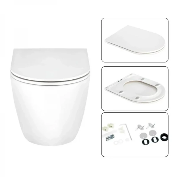 Готове рішення Qtap для ванної кімнати: підвісний унітаз Scorpio Ultra Quiet + комплект інсталяції Nest 4 в 1 (лінійна клавіша Black mat)