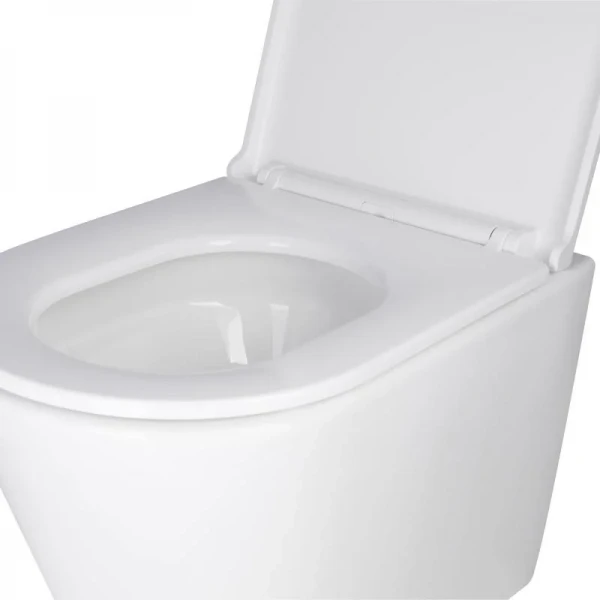 Готове рішення Qtap для ванної кімнати: підвісний унітаз Scorpio Ultra Quiet + комплект інсталяції Nest 4 в 1 (лінійна клавіша White)