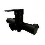 Смеситель для ванны Lidz Nicole 005 с поворотным изливом (c душевым гарнитуром) (k35) LDNIC005BLA45183 Black