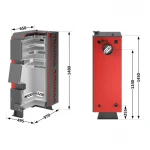 Котел твердотопливный стальной Thermo Alliance Vulcan V 4.0 SF 20