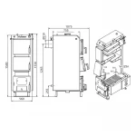 Котел твердотопливный стальной Thermo Alliance Vulcan V 4.0 SF 35