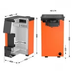 Котел твердотопливный стальной Thermo Alliance Magnum V 4.0 SSF 12 с конфоркой (3 мм)