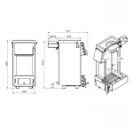 Котел твердотопливный стальной Thermo Alliance Magnum V 4.0 SSF 12 с конфоркой (3 мм)