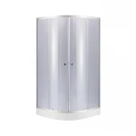 Душевая кабина Lidz Latwa SC80x80.SAT.LOW.GR, стекло тон. 4 мм + Lidz Душевой поддон KAPIELKA ST80x80x15