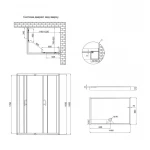 Душевая кабина Lidz Wawel SC120x80.SAT.LOW.FR, стекло Frost 5 мм + Lidz Душевой поддон KAPIELKA ST120x80х14