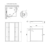 Душевая кабина Lidz Wawel SC90x90.SAT.LOW.FR, стекло Frost 4 мм + Lidz Душевой поддон KAPIELKA ST90x90х14