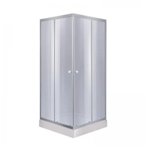 Душова кабіна Lidz Wawel SC90x90.SAT.LOW.GR, скло тон. 4 мм + Lidz Душовий піддон KAPIELKA ST90x90х14