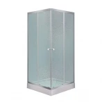 Lidz Wawel SC80x80.SAT.LOW.FR Душевая кабина квадратная, стекло Frost 4 мм + Lidz Душевой поддон KAPIELKA ST80x80х14