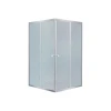 Lidz Wawel SC80x80.SAT.LOW.FR Душевая кабина квадратная, стекло Frost 4 мм + Lidz Душевой поддон KAPIELKA ST80x80х14