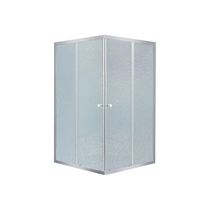 Lidz Wawel SC80x80.SAT.LOW.FR Душевая кабина квадратная, стекло Frost 4 мм + Lidz Душевой поддон KAPIELKA ST80x80х14