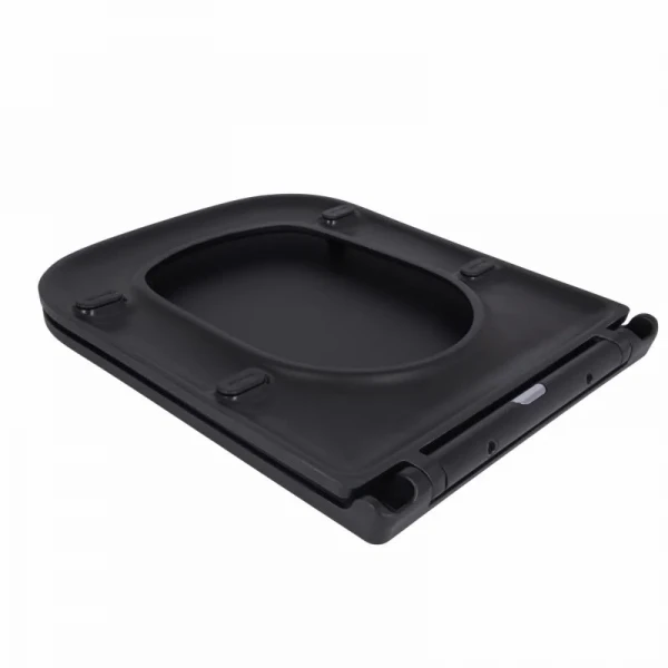 Сиденье для унитаза Qtap Tern 420х340х35 мм, Matt Black, с микролифтом, Slim Duroplast, Quick Release QT99HY2322MB