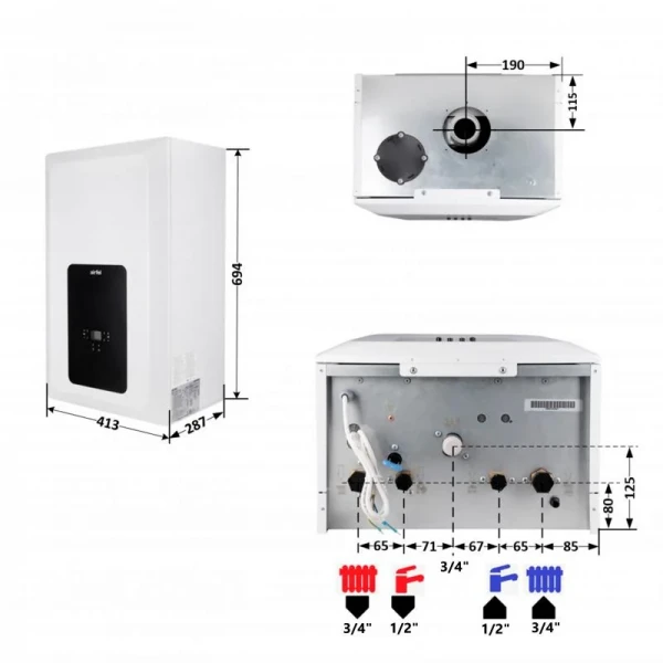 Котел газовый Airfel Elegant 24 кВт двухконтурный