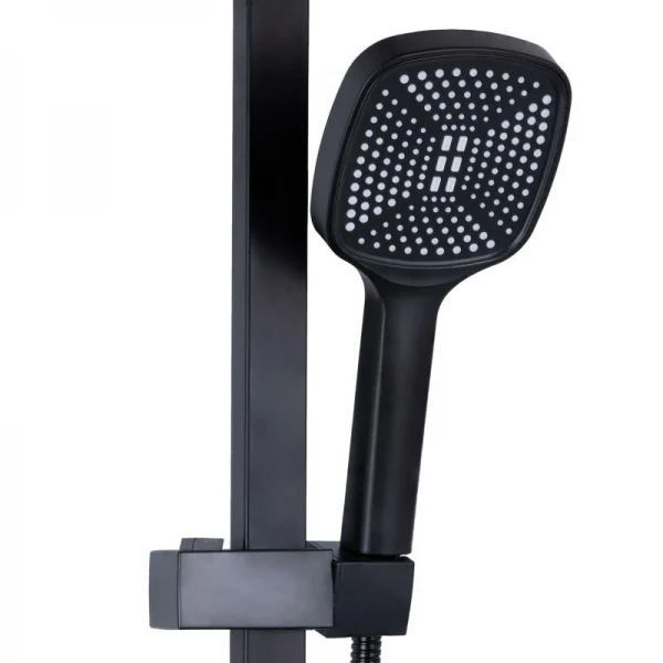 Душевая система универсальная Lidz Wawel 1030 на три потребителя (с изливом) (k35) LDWAW1030BLA45396 Black