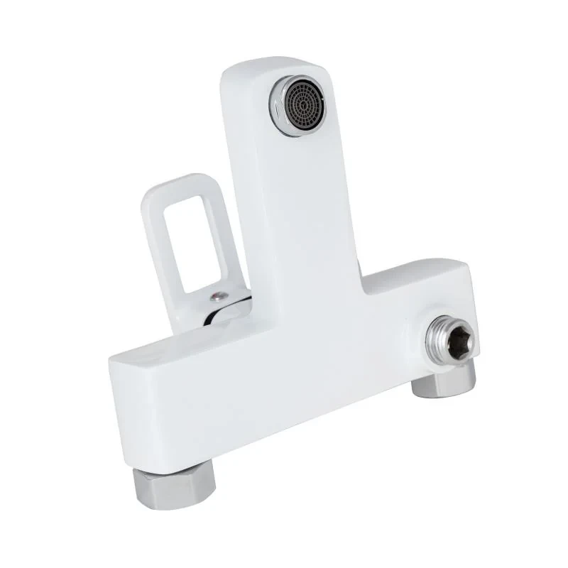 Смеситель для ванны Lidz Wawel 006 (c душевым гарнитуром) (k35) LDWAW006WHI45398 White