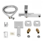 Смеситель для ванны Lidz Dozorca 0051 с поворотным изливом (c душевым гарнитуром) (k35) LDDOZ0051CRM45404 Chrome