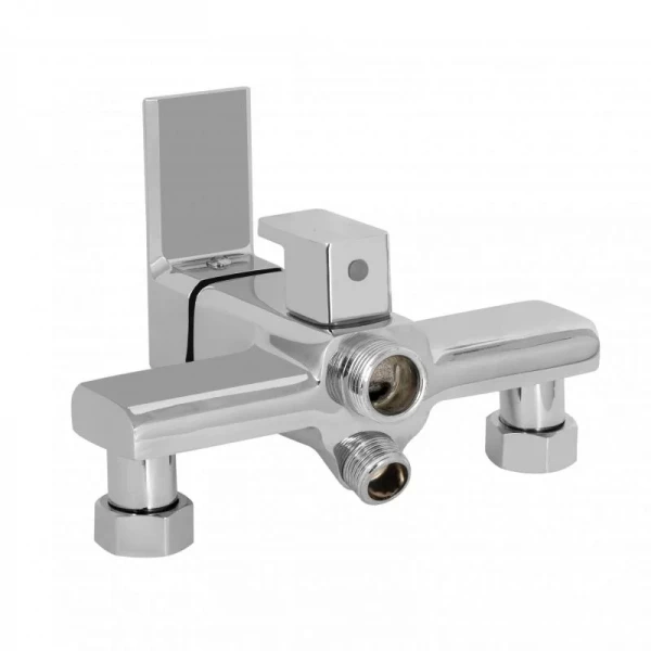 Змішувач для ванни Lidz Dozorca 005 з поворотним виливом (з душовим гарнітуром) (k35) LDDOZ005CRM45405 Chrome