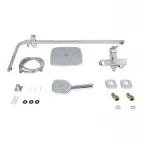 Душевая система универсальная Lidz Dozorca 1030 на три потребителя (с изливом) (k35) LDDOZ1030CRM45407 Chrome