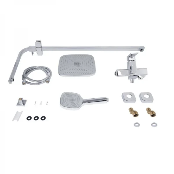 Душевая система универсальная Lidz Dozorca 1030 на три потребителя (с изливом) (k35) LDDOZ1030CRM45407 Chrome