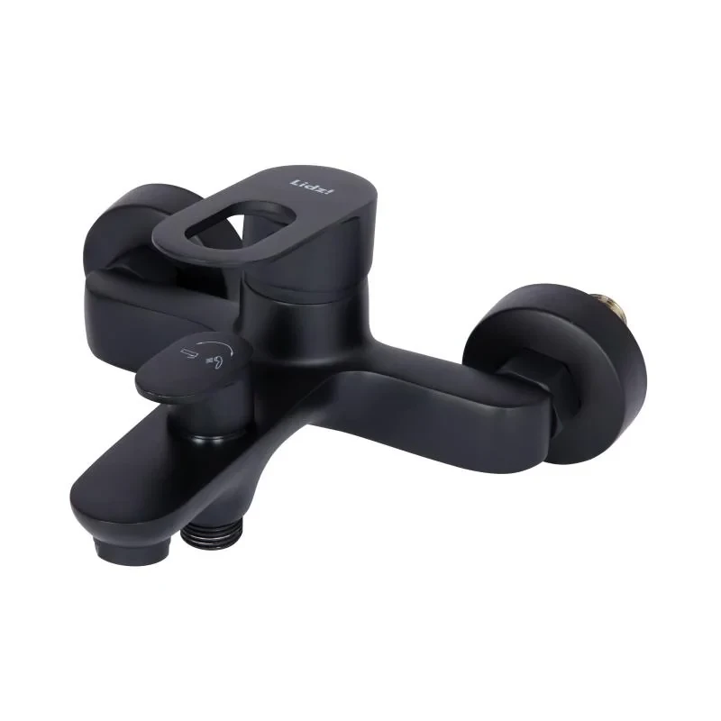 Смеситель для ванны Lidz Latwa 006 (c душевым гарнитуром) (k35) LDLAT006BLA45419 Black