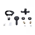 Змішувач для ванни Lidz Latwa 006 (з душовим гарнітуром) (k35) LDLAT006BLA45419 Black