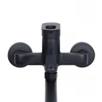 Змішувач для ванни Lidz Latwa 005 з поворотним виливом (з душовим гарнітуром) (k35) LDLAT005BLA45420 Black