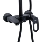 Душевая система универсальная Lidz Latwa 1030 на три потребителя (с изливом) (k35) LDLAT1030BLA45422 Black