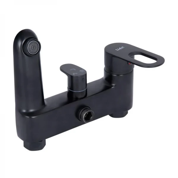 Душевая система универсальная Lidz Latwa 1030 на три потребителя (с изливом) (k35) LDLAT1030BLA45422 Black