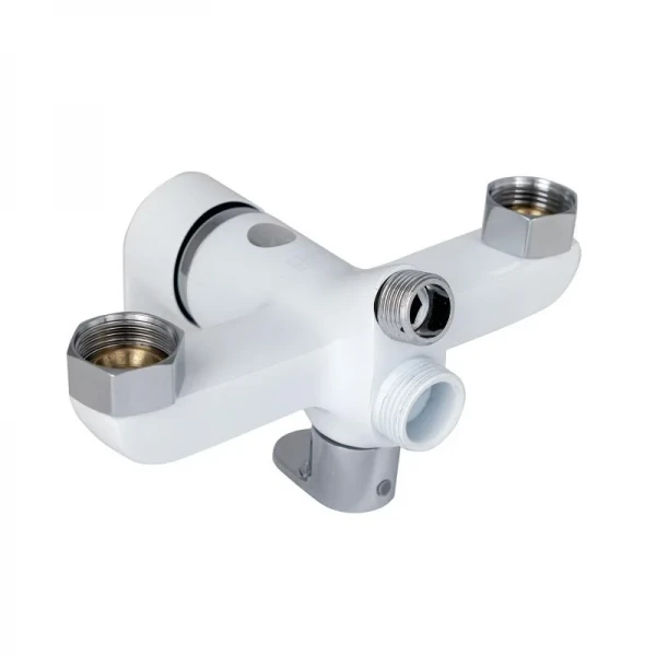 Смеситель для ванны Lidz Latwa 005 с поворотным изливом (c душевым гарнитуром) (k35) LDLAT005WHI45425 White