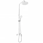 Душевая система универсальная Lidz Latwa 1030 на три потребителя (с изливом) (k35) LDLAT1030WHI45427 White