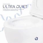 Унитаз подвесной Qtap Taurus безободковый с сиденьем Soft-close QT2433084EUQW