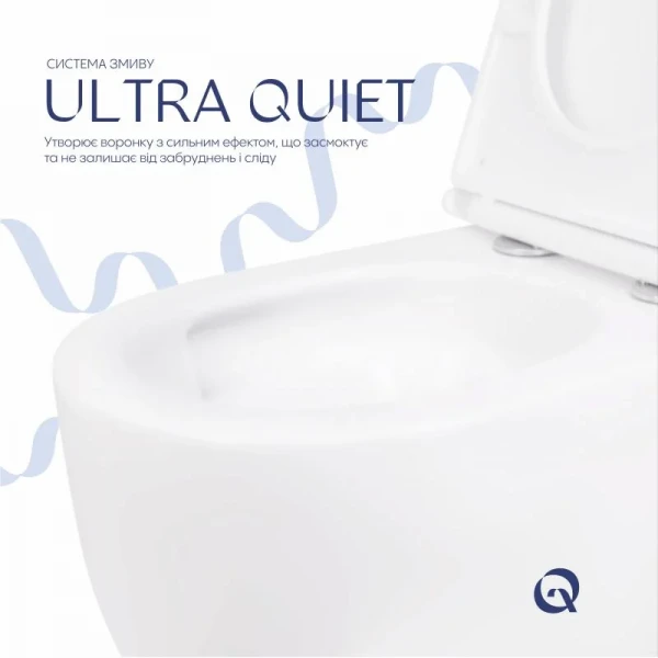 Унитаз подвесной Qtap Taurus безободковый с сиденьем Soft-close QT2433084EUQW