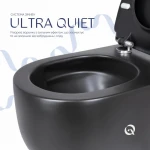 Унітаз підвісний Qtap Taurus безободковий з сидінням Soft-close QT2433084EUQMB