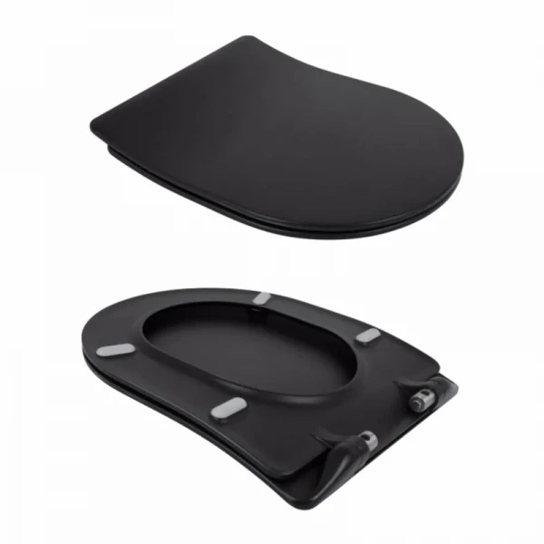 Унітаз підвісний Qtap Taurus безободковий з сидінням Soft-close QT2433084EUQMB