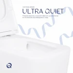Унитаз подвесной Qtap Gemini безободковый с сиденьем Soft-close QT2533076EUQW