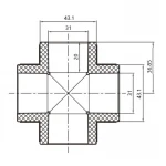Крестовина PPR Thermo Alliance 32