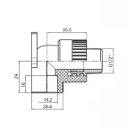 Кутик PPR Thermo Alliance настінний 20х1/2