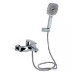 Смеситель для ванны Qtap Swan Eco (c душевым гарнитуром) QTSWA259CRM45534 Chrome