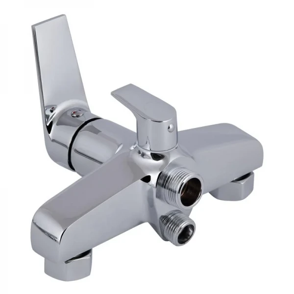 Смеситель для ванны Qtap Stenava New с поворотным изливом (c душевым гарнитуром) QTSTE2601CRM45536 Chrome