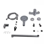 Смеситель для ванны Qtap Stenava New с поворотным изливом (c душевым гарнитуром) QTSTE2601CRM45536 Chrome