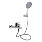 Смеситель для ванны Qtap Stenava New (c душевым гарнитуром) QTSTE259CRM45537 Chrome