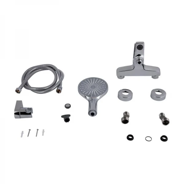 Смеситель для ванны Qtap Stenava New (c душевым гарнитуром) QTSTE259CRM45537 Chrome