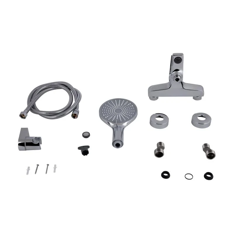 Смеситель для ванны Qtap Stenava New (c душевым гарнитуром) QTSTE259CRM45537 Chrome