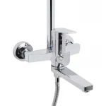 Душевая система универсальная Qtap Stenava New на три потребителя (с изливом) QTSTE111CRM45538 Chrome