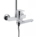 Душевая система универсальная Qtap Stenava New на три потребителя (с изливом) QTSTE111CRM45538 Chrome