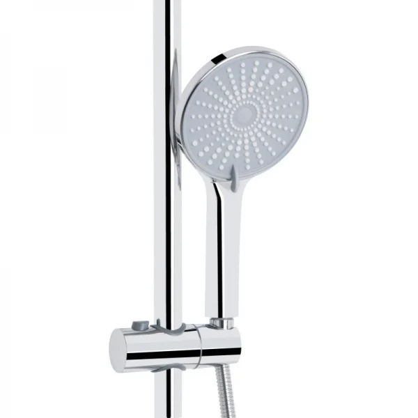 Душевая система универсальная Qtap Stenava New на три потребителя (с изливом) QTSTE111CRM45538 Chrome