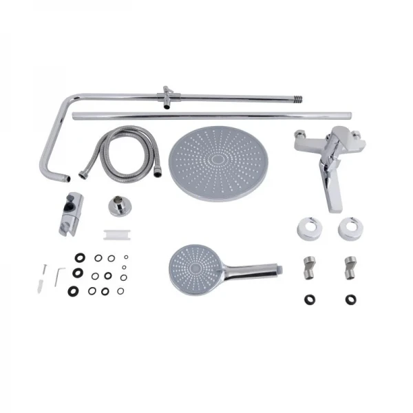 Душевая система универсальная Qtap Stenava New на три потребителя (с изливом) QTSTE111CRM45538 Chrome