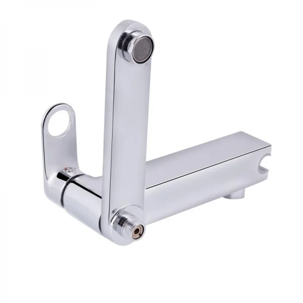 Смеситель для ванны Qtap Jay с поворотным изливом (c душевым гарнитуром) QTJAY260CRM45542 Chrome