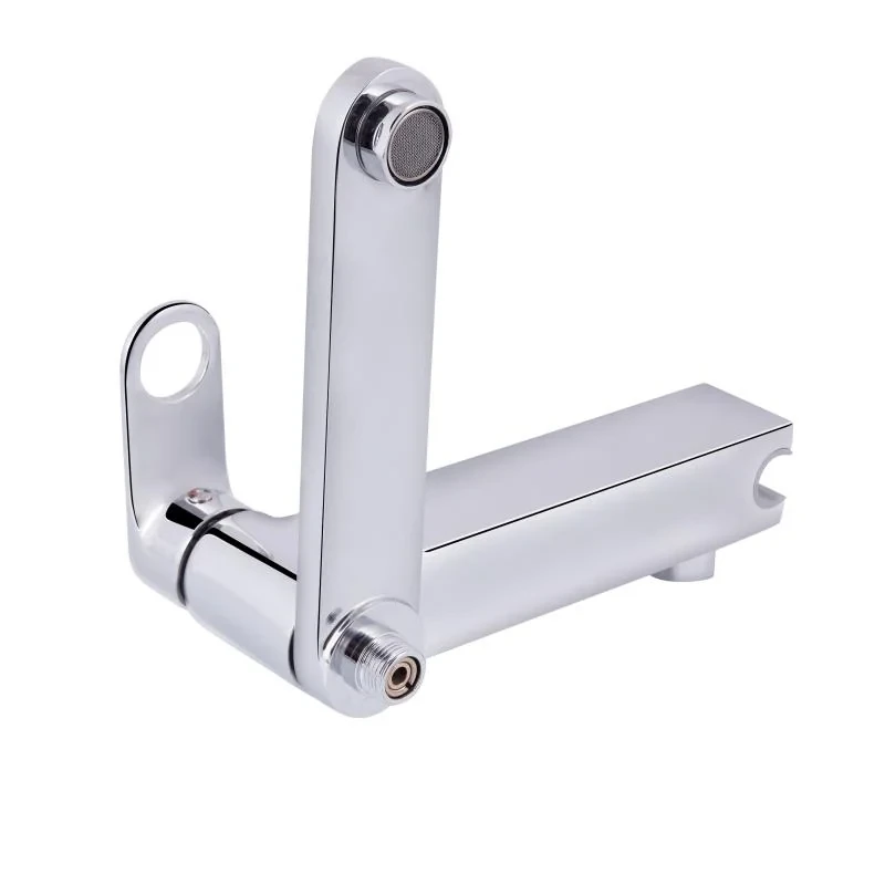 Смеситель для ванны Qtap Jay с поворотным изливом (c душевым гарнитуром) QTJAY260CRM45542 Chrome